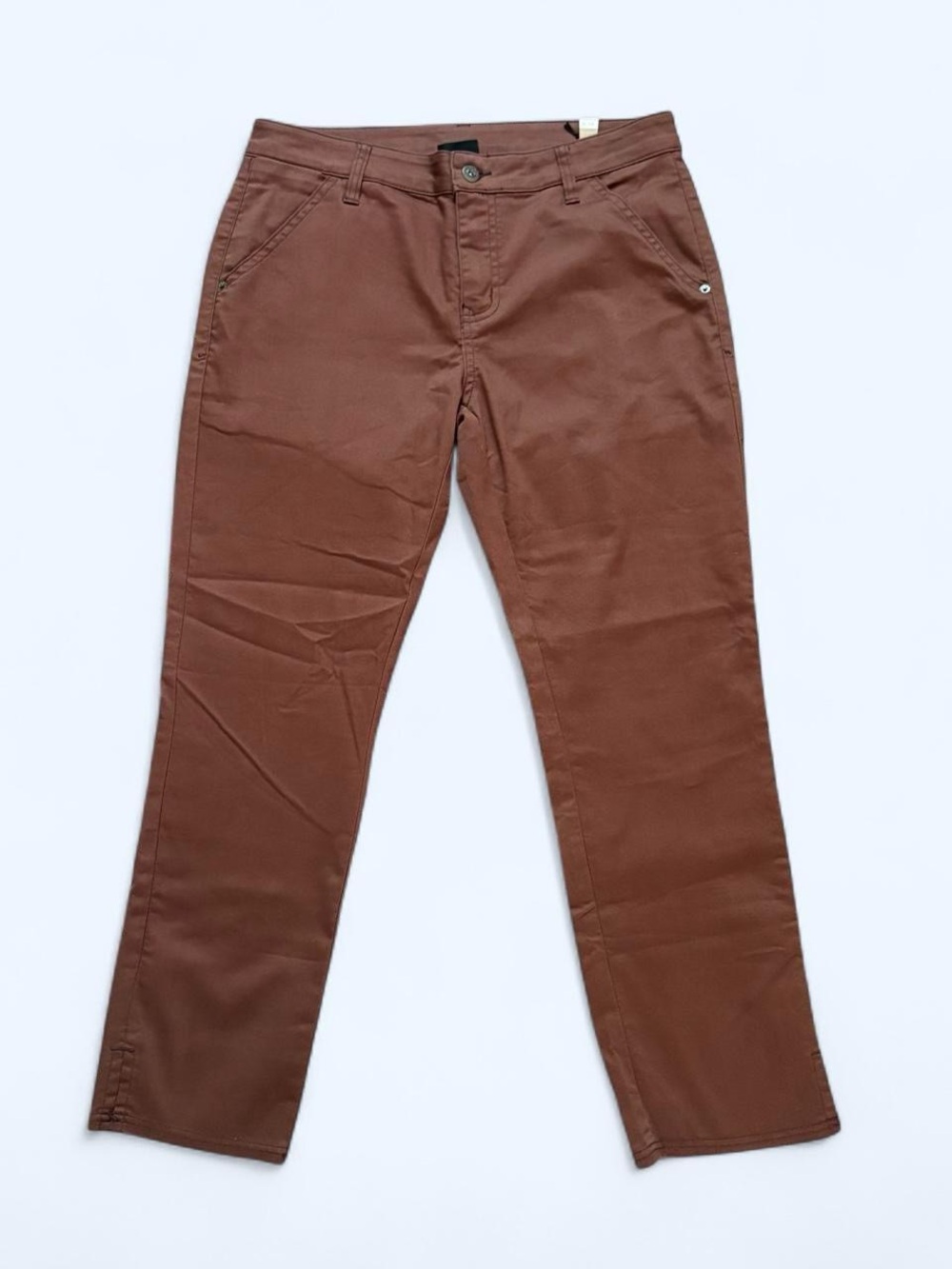 Prana Straight-Leg Pants in Rust Brown